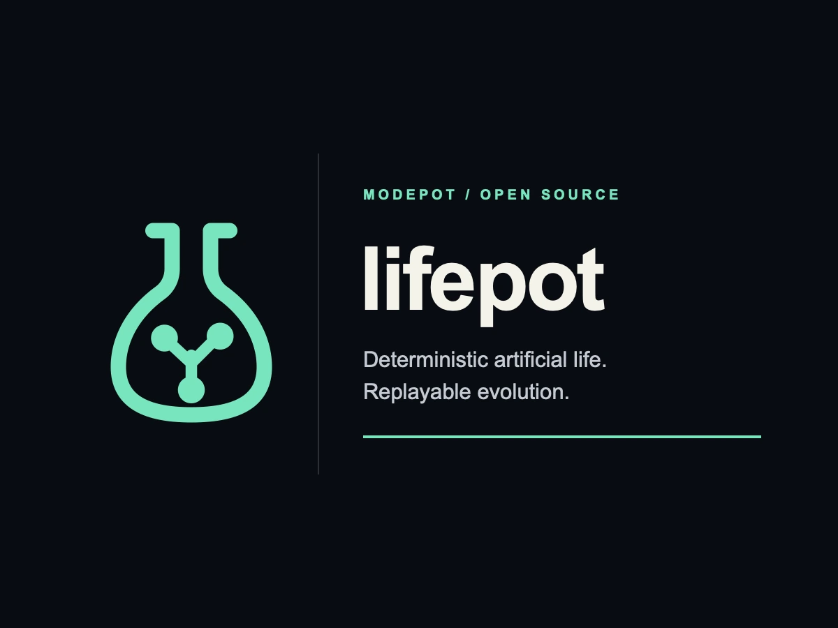 Minimal LifePot lockup using its ModePot family mark